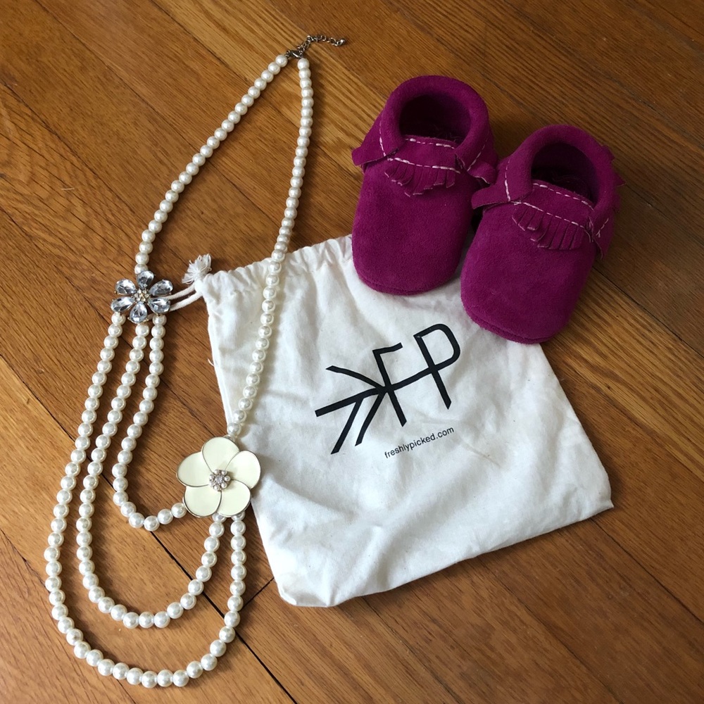 Freshly Picked Magenta Suede Moccasins BRAND NEW 3